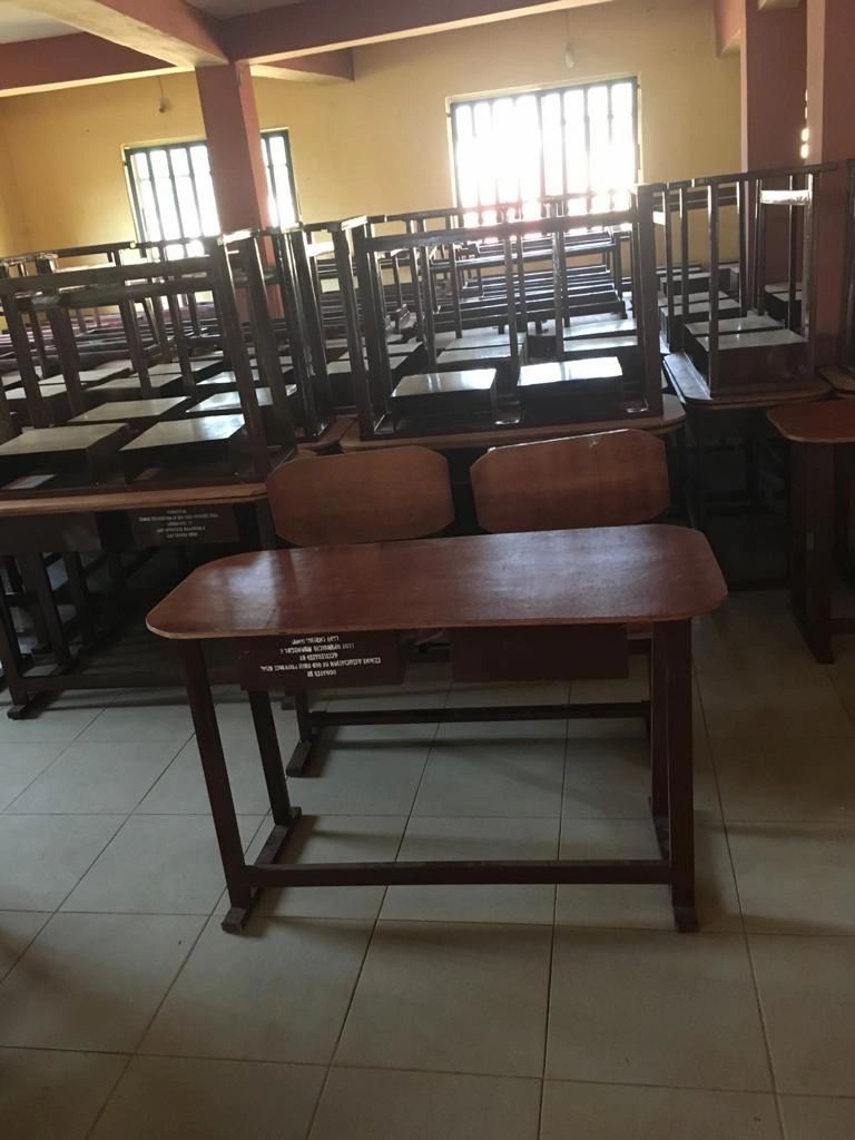 Donation of pupils desks and chairs